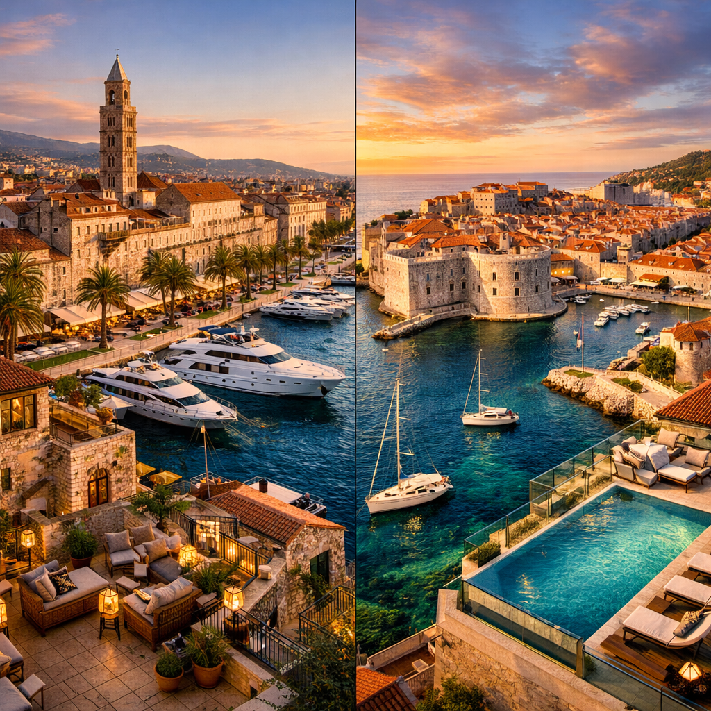 Split vs Dubrovnik for luxury stays in Croatia: which coastal city suits your trip